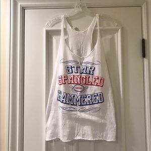 Star spangled hammered tank